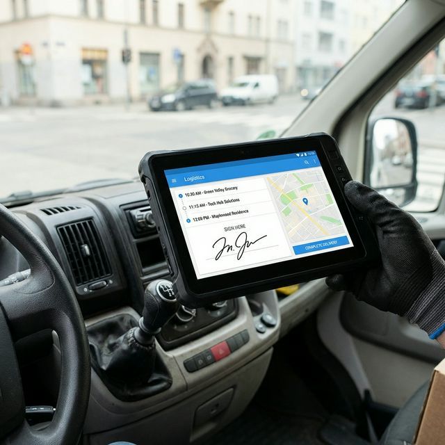 Konzept: Digitale Logistik-App
